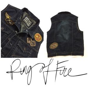 🚨 Final Sale🚨 Ring of Fire Denim Patchwork…
